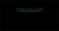 Desktop Screenshot of foovax.com