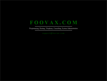 Tablet Screenshot of foovax.com